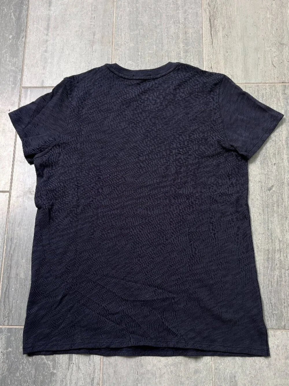 ATM Anthony Thomas Melillo Slub Cotton Crewneck Tee Blue Medium - Picture 5 of 9